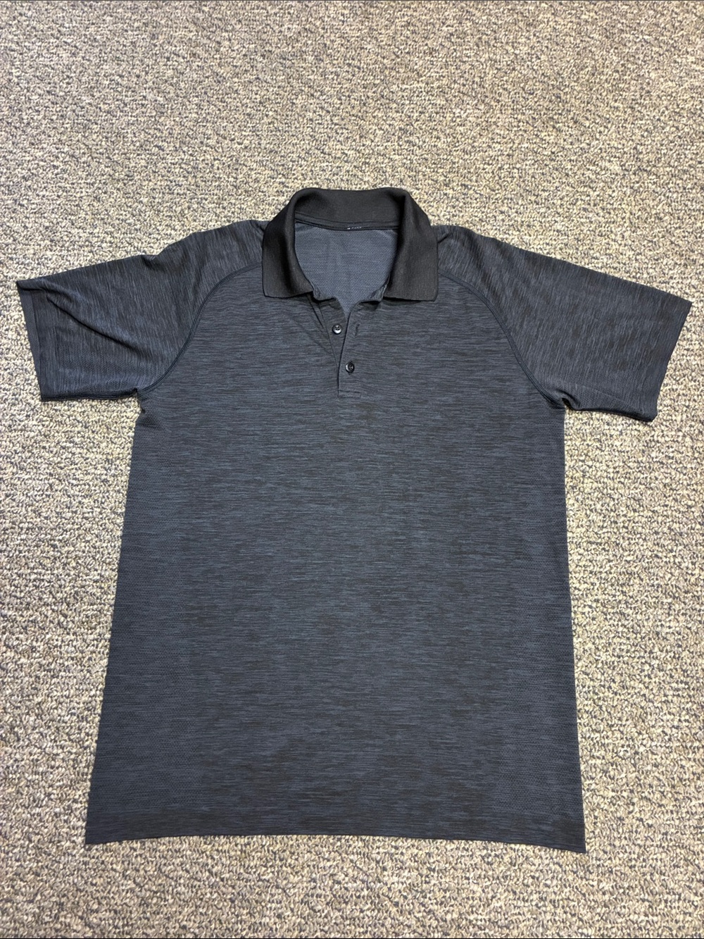 Lululemon athletica Men's Dark Charcoal Heather Polo